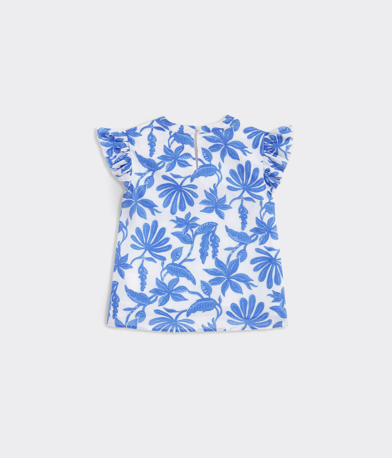 Girls’ Flutter-Sleeve Top