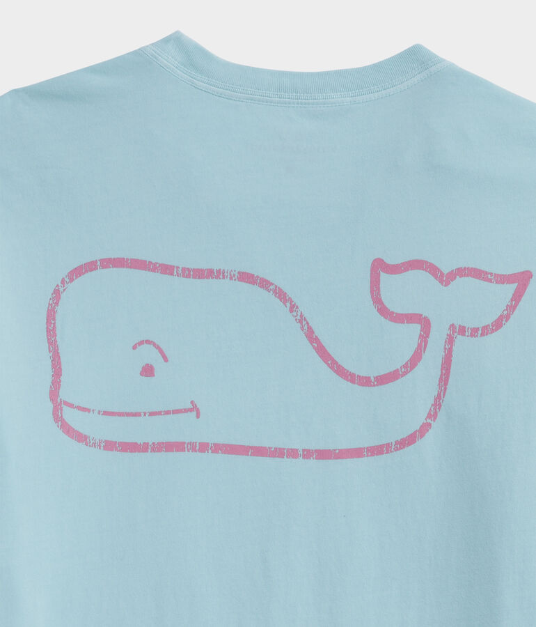 Garment-Dyed Vintage Whale Short-Sleeve Pocket Tee