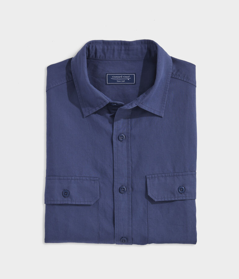 Linen Blend Twill Workshirt