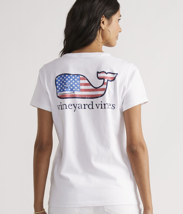 Flag Whale Short-Sleeve Pocket Tee
