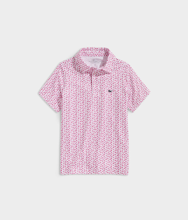 Boys' Printed Sankaty Polo