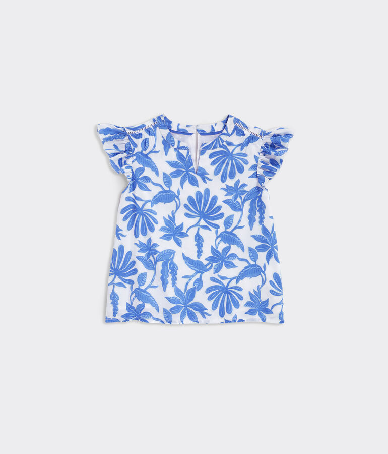 Girls’ Flutter-Sleeve Top