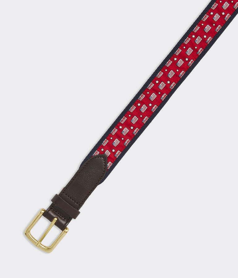 Flag & Stars Canvas Club Belt