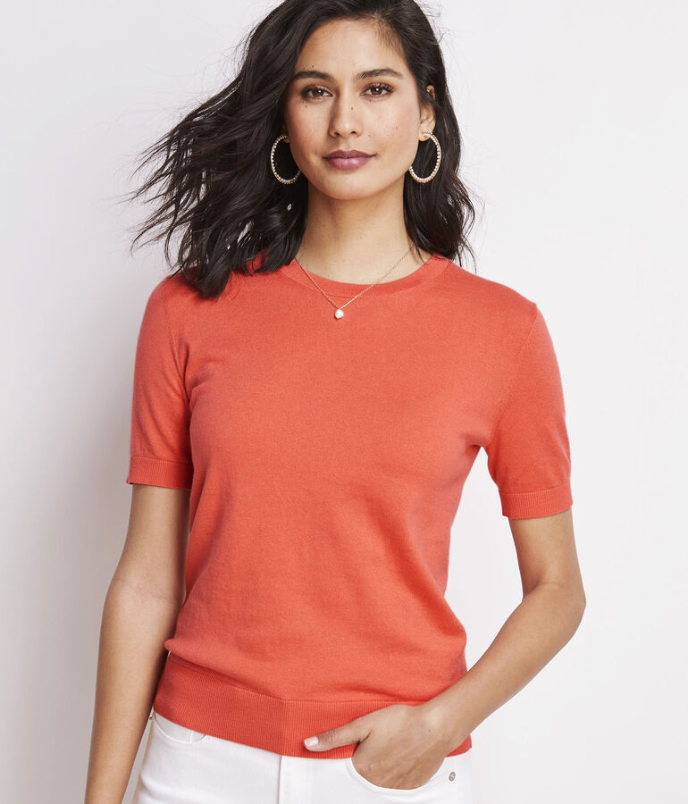 Luxe Short-Sleeve Sweater
