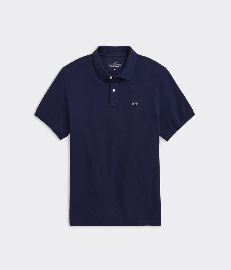 Heritage Plaited Collar Pique Polo