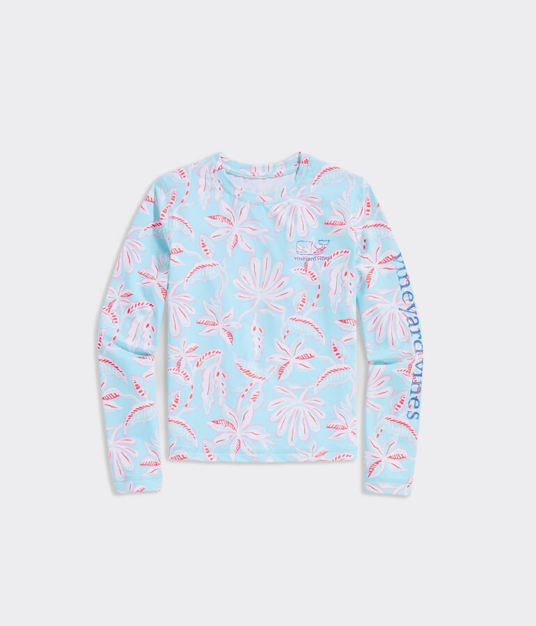Girls' Cay Floral Long-Sleeve Swim Shirt
