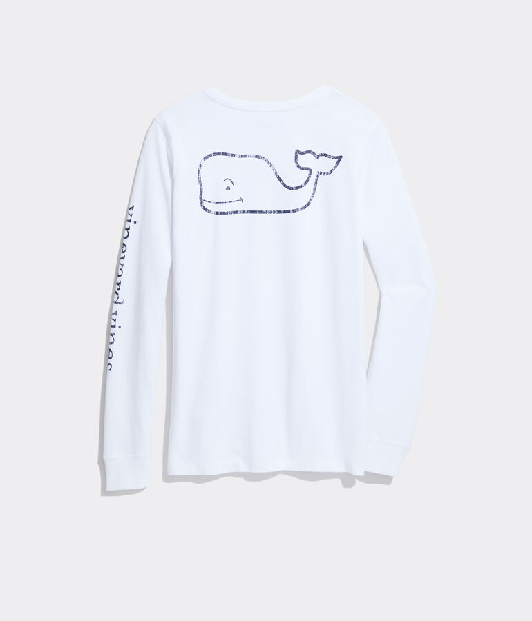Long-Sleeve Vintage Whale Pocket Tee