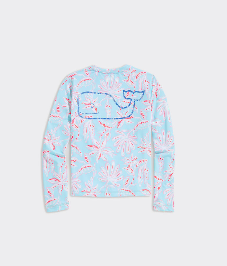 Girls' Cay Floral Long-Sleeve Swim Shirt