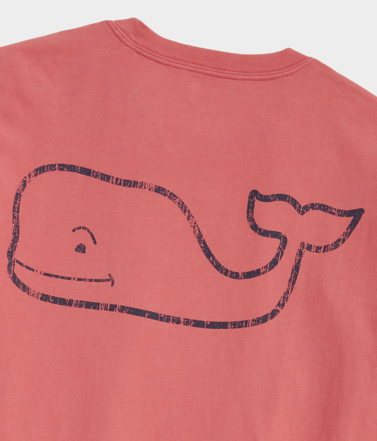 Vintage Whale Long-Sleeve Pocket Tee