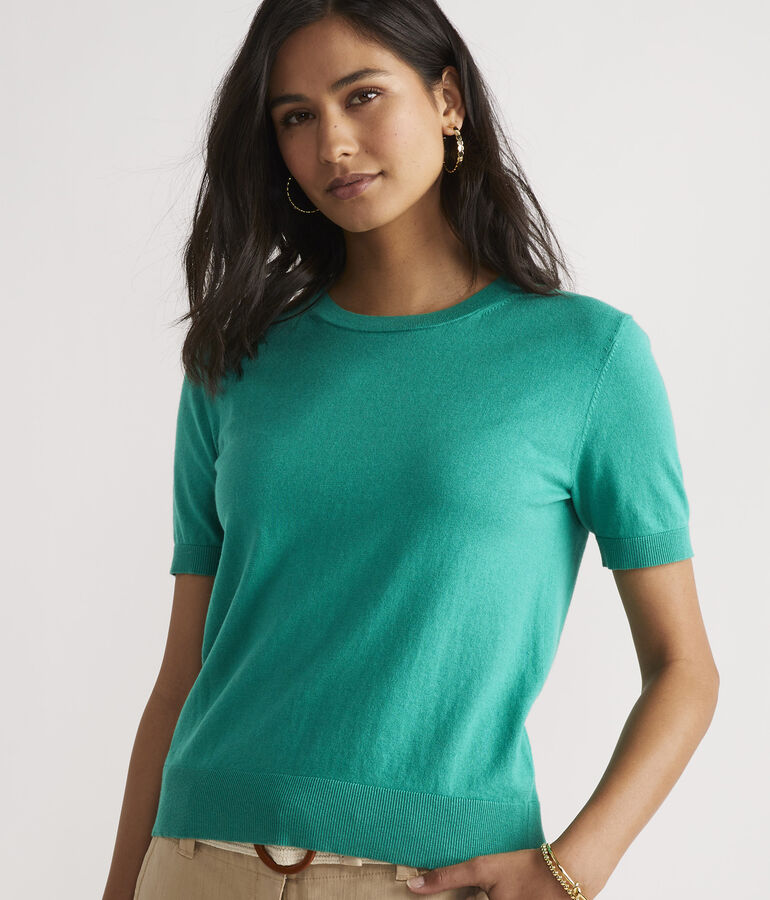 Luxe Short-Sleeve Sweater
