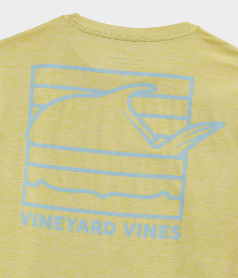 Permit Tail Box Long-Sleeve Harbor Performance Tee