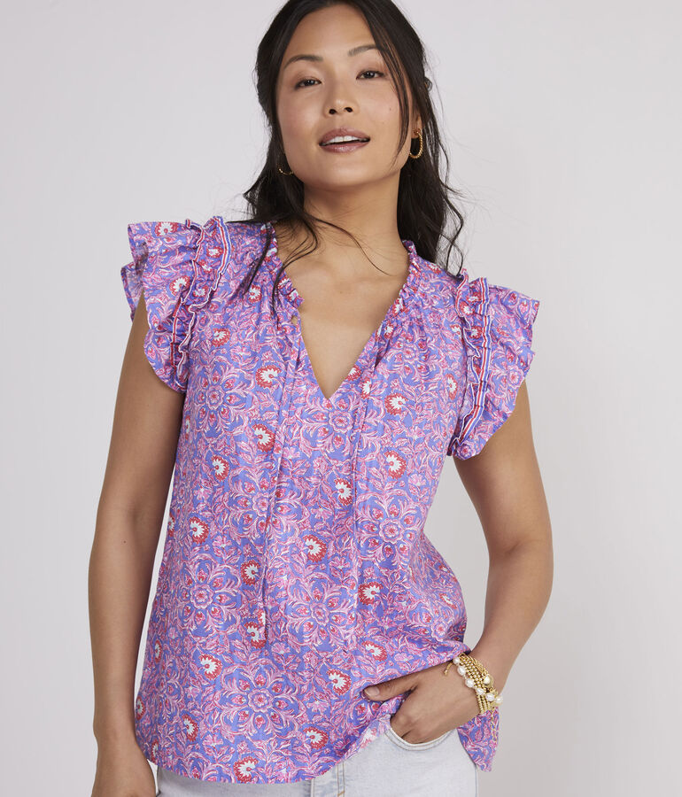 Katama Tile Ruffle Popover