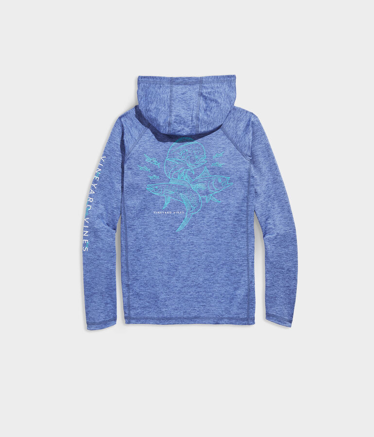 Boys' Grand Slam Long-Sleeve Harbor Performance Hoodie Tee