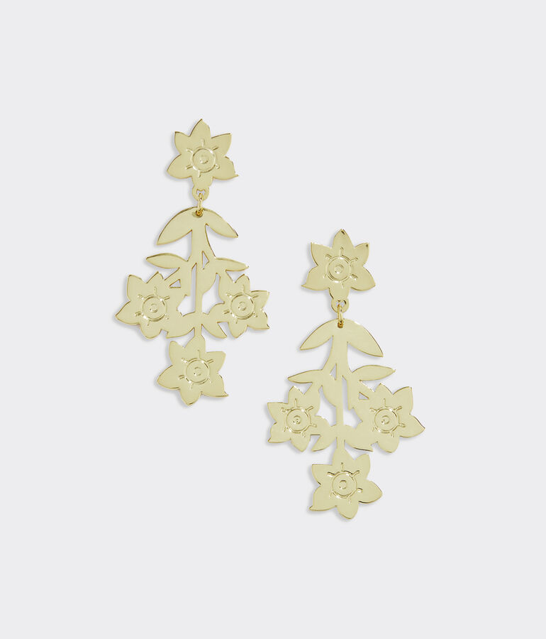 Kentucky Derby Villa Block Floral Earrings
