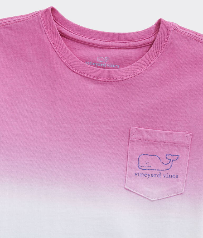 Girls' Watermelon Dip Dye Short-Sleeve Pocket Tee