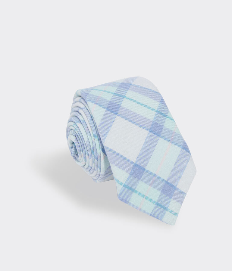 Plaid Twill Kennedy Tie