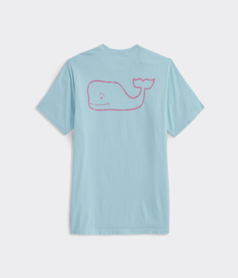 Garment-Dyed Vintage Whale Short-Sleeve Pocket Tee