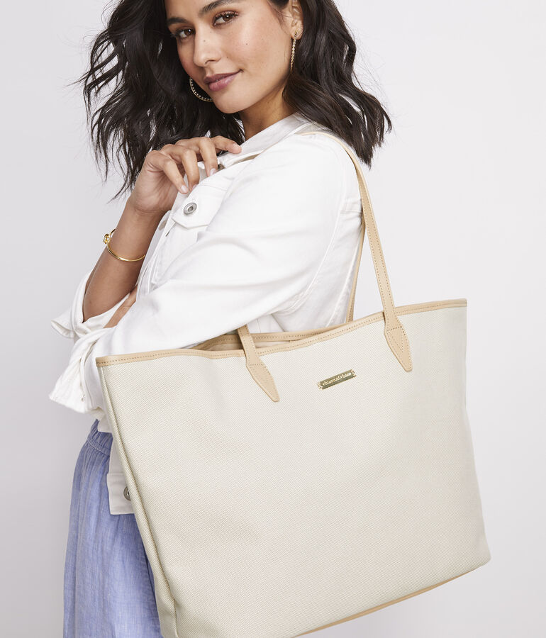 Medium Textured Canvas Tote