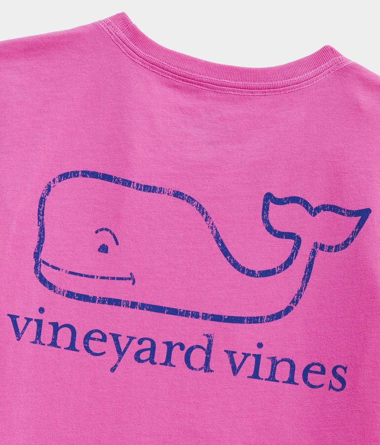 Girls' Vintage Whale Short-Sleeve Pocket Tee