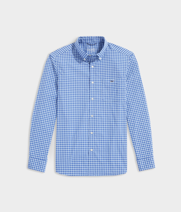 On-The-Go Lightweight Gingham Shirt