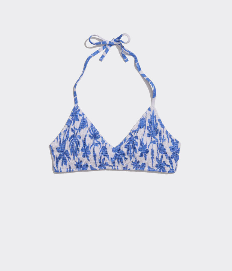 Floral Smocked Bikini Top
