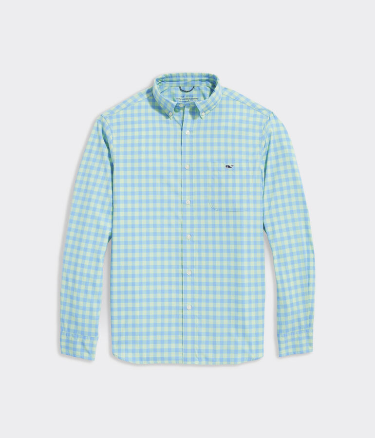 On-The-Go Lightweight Gingham Shirt