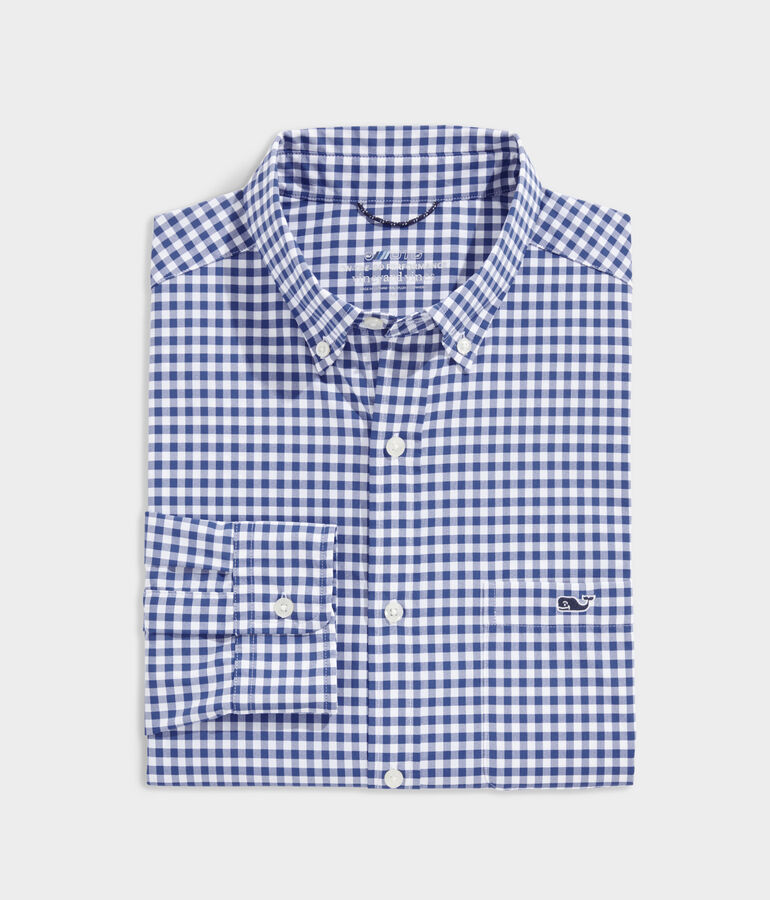 On-The-Go Lightweight Gingham Shirt