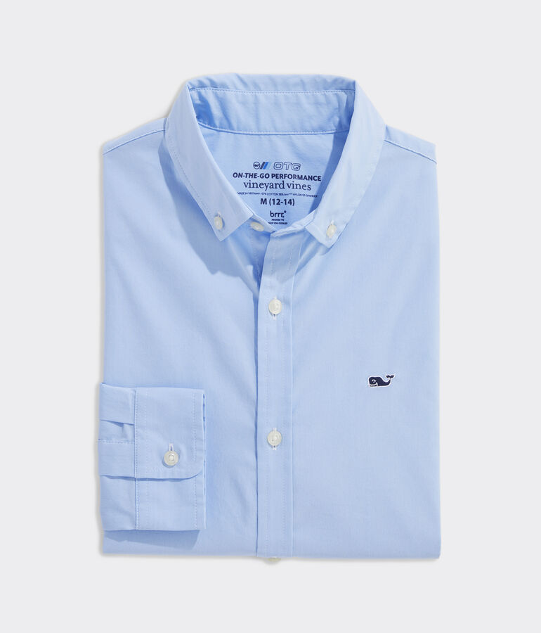 Boys' On-The-Go brrr Solid Shirt