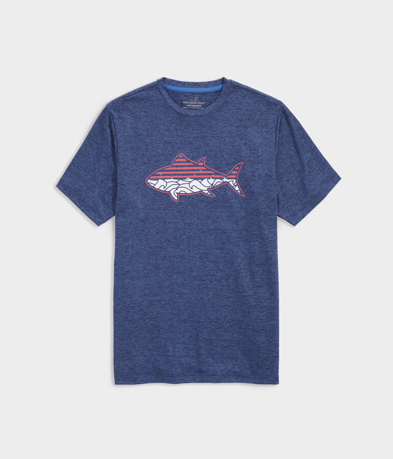 Tuna Wave Short-Sleeve Harbor Performance Tee