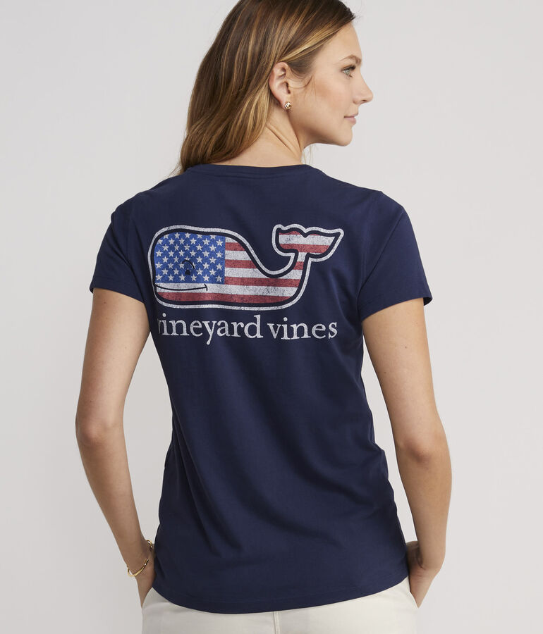 Flag Whale Short-Sleeve Pocket Tee