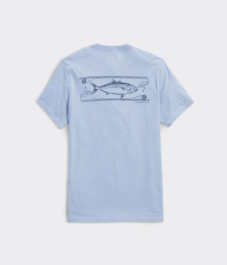 Fly Rod Logo Box Dunes Tee