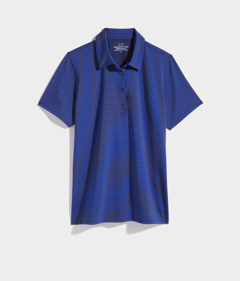Striped Performance Polo