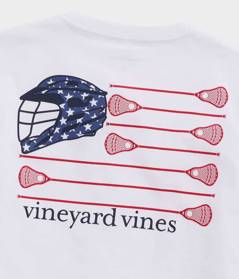 Boys' Lacrosse Flag Short-Sleeve Pocket Tee