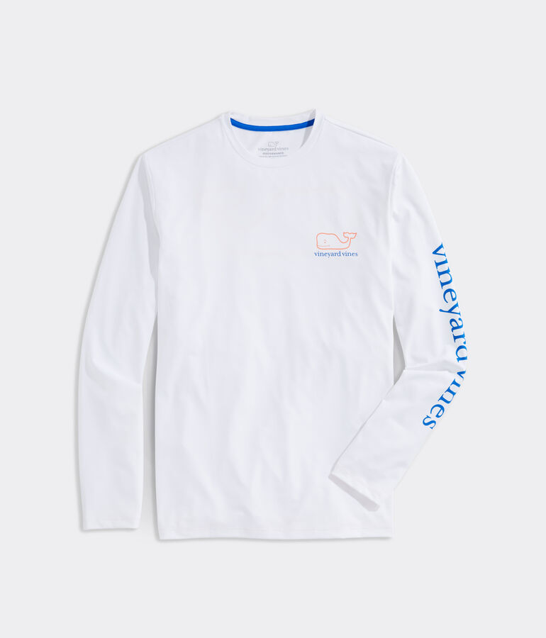 Whale Logo Long-Sleeve Harbor Performance Tee