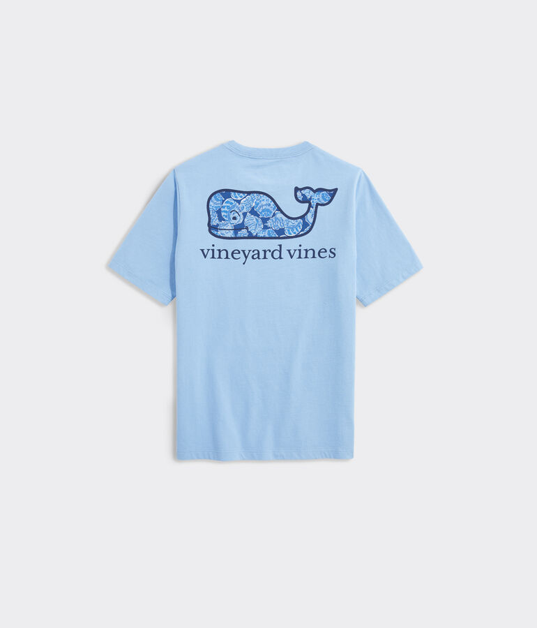 Boys' Seashell Whale Fill Short Sleeve Pocket Tee