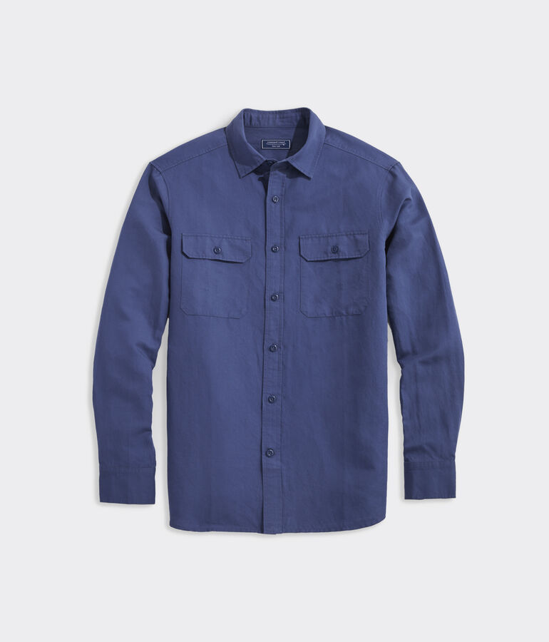 Linen Blend Twill Workshirt