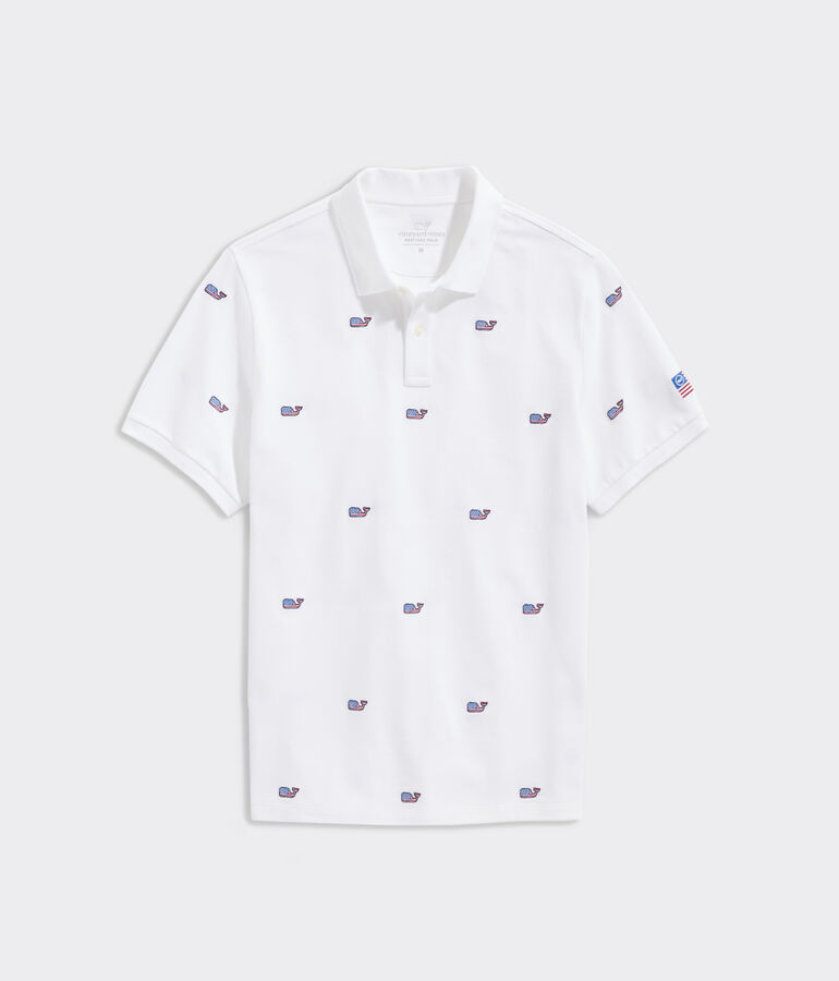 Heritage Embroidered Whale Pique Polo