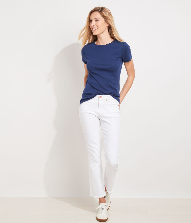 Kick Flare Jamie High-Rise White Jeans