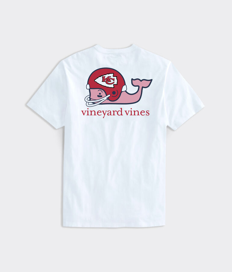 Kansas City Chiefs Helmet Whale Short-Sleeve Pocket Tee