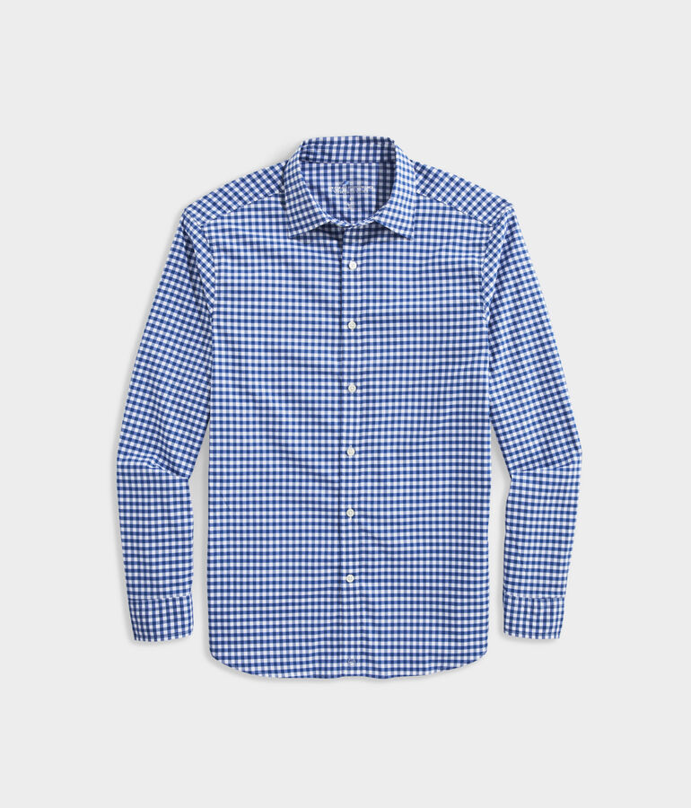 On-The-Go brrr Spread Collar Gingham Shirt