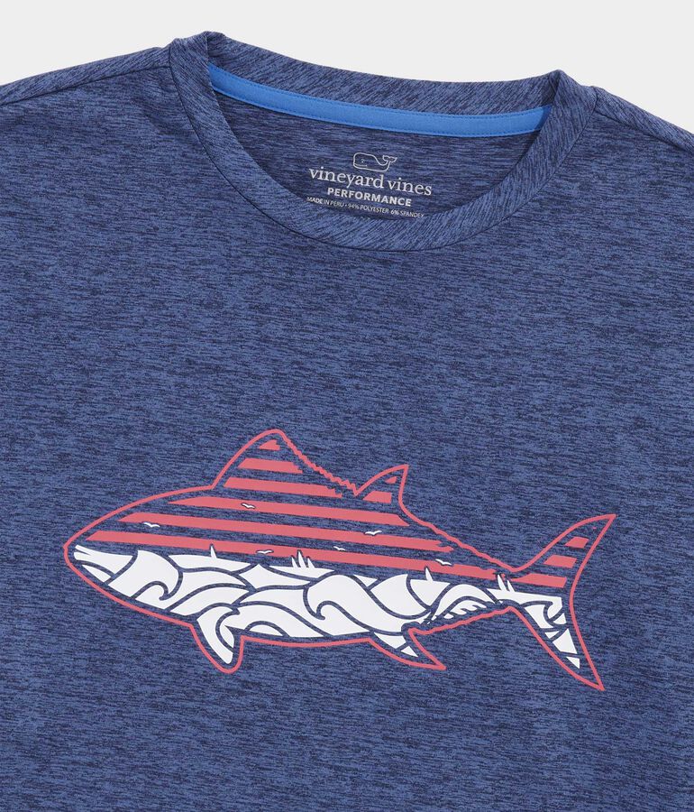 Tuna Wave Short-Sleeve Harbor Performance Tee