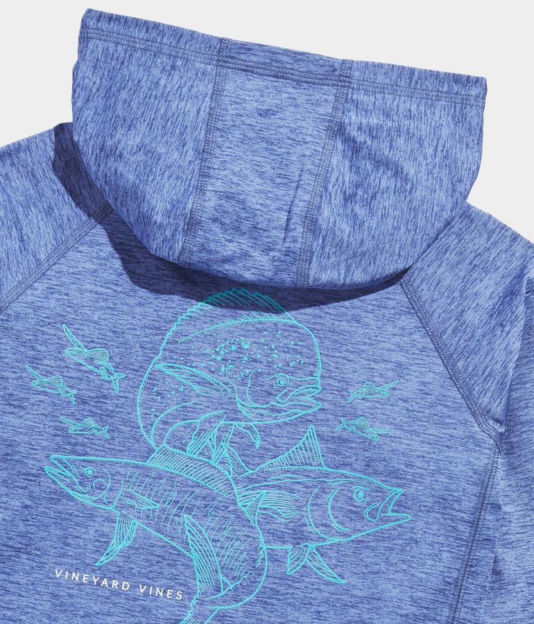 Boys' Grand Slam Long-Sleeve Harbor Performance Hoodie Tee