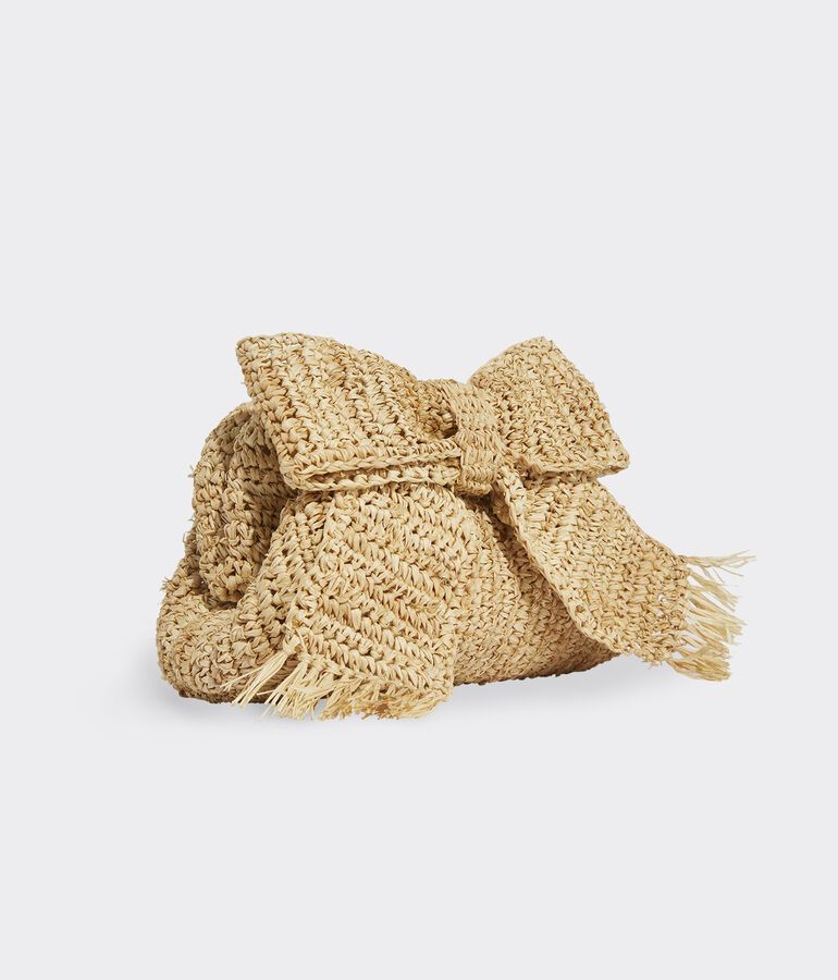 Raffia Bow Clutch
