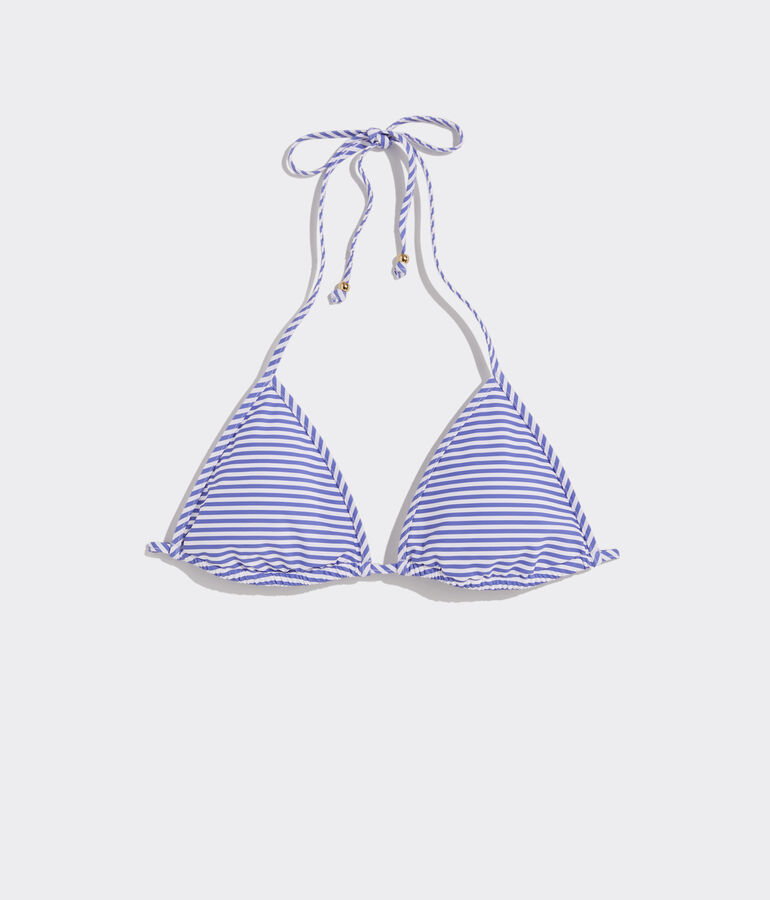 Striped String Bikini Top