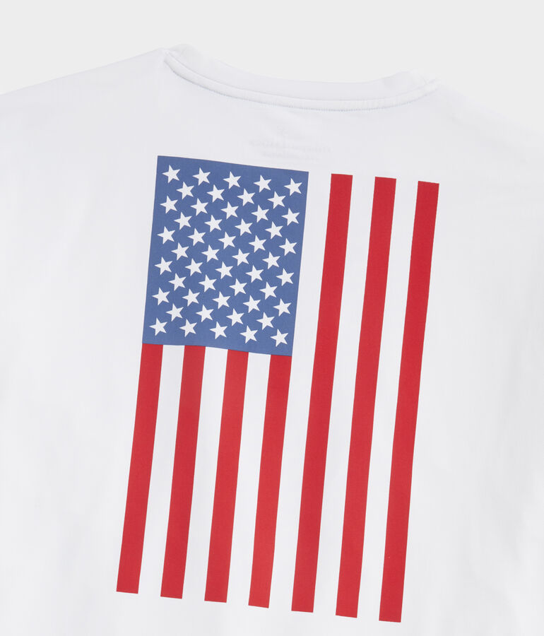 American Flag Long-Sleeve Harbor Performance Tee