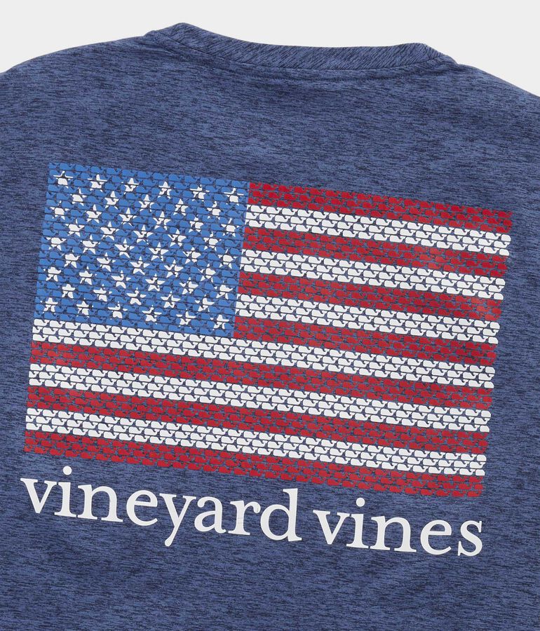 Whale Flag Short-Sleeve Harbor Performance Tee