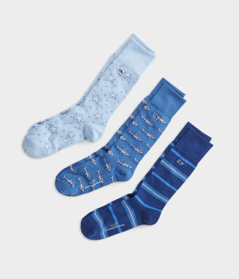 Ocean Icons 3-Pack Socks