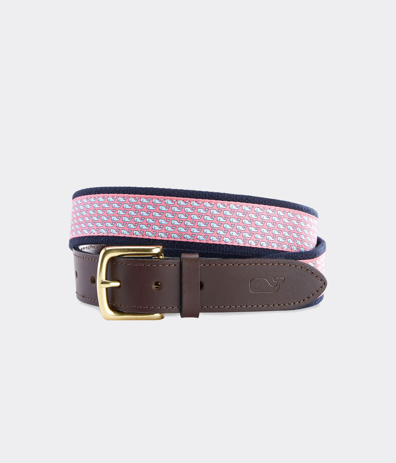 Vineyard Whale Canvas Club Belt