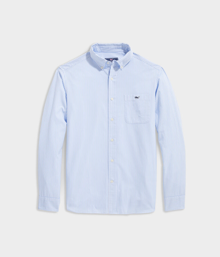 Stretch Poplin Stripe Shirt