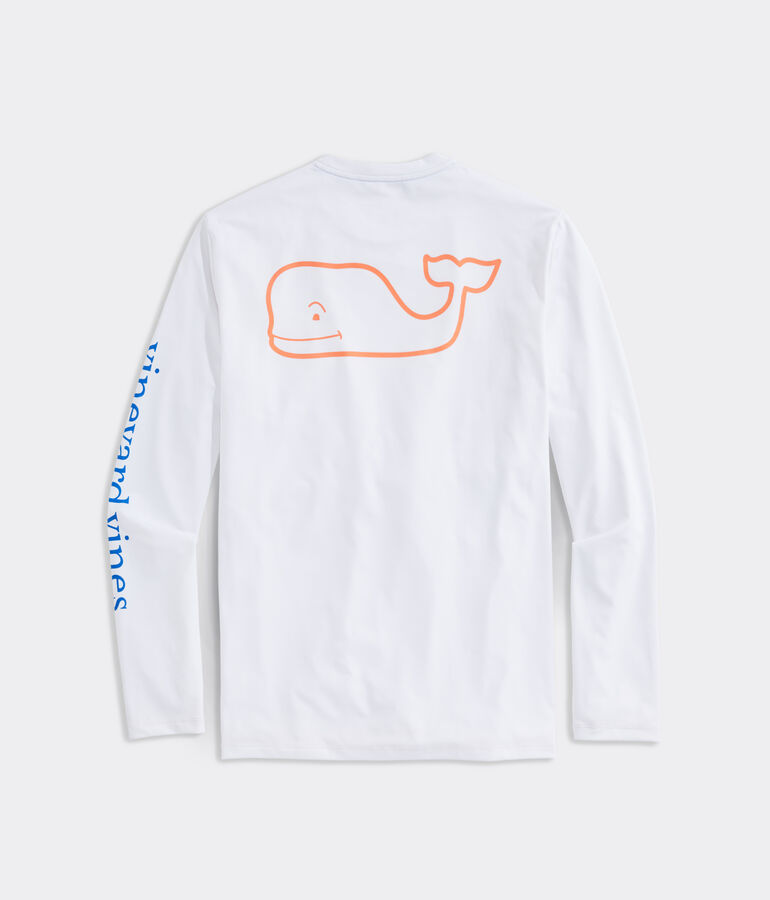 Whale Logo Long-Sleeve Harbor Performance Tee